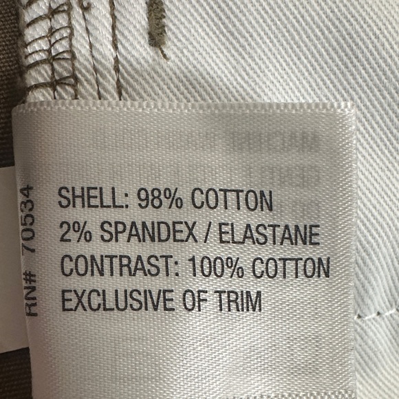 Orvis Women's Two-Tone Straight Leg Pants - Olive and Brown - Picture 5 of 5